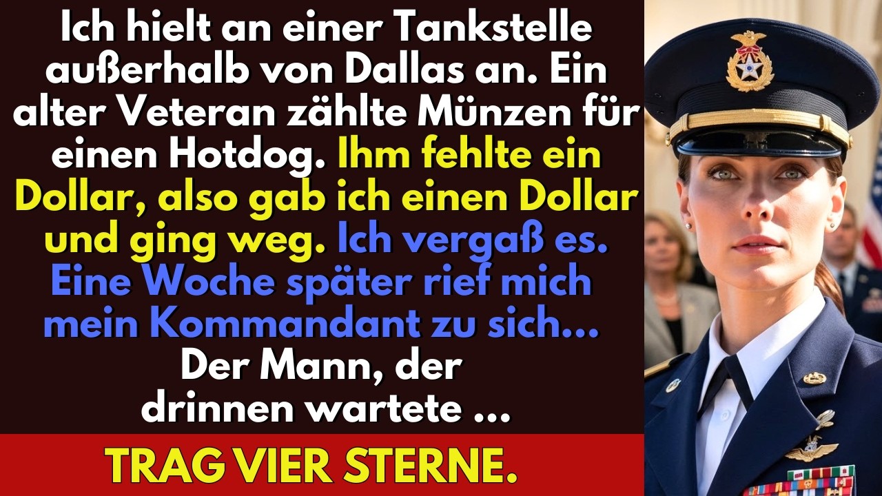 Als ich einen einzelnen Dollarschein über die Tankstellentheke schob, dachte ich, die Sache wäre damit erledigt – eine schnelle Geste an einem regnerischen Dienstagnachmittag. Sieben Tage später...