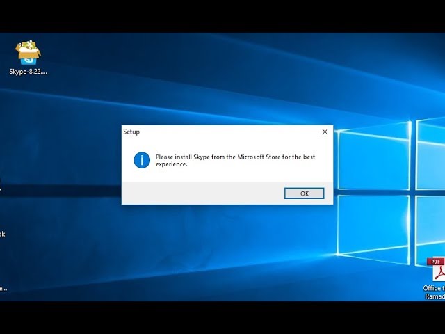 how to download skype when your app store wont work