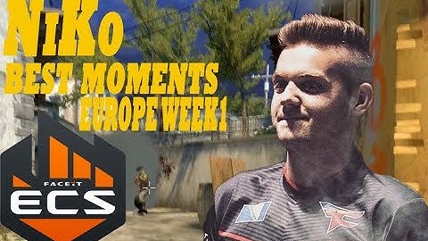 CS:GO NiKo "Try to shut me down" Best of ECS season 7 Europe week 1