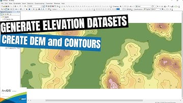 How to generate elevation datasets from google earth | Create DEM and contours | ArcGIS tutorial