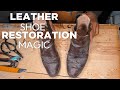 Transforming Worn Leather Shoes into Like New(PART1)!