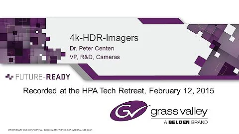 4K HDR Imagers, Dr. Peter Centen, HPA 2015 (techni...