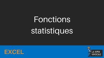 Excel - Fonctions statistiques