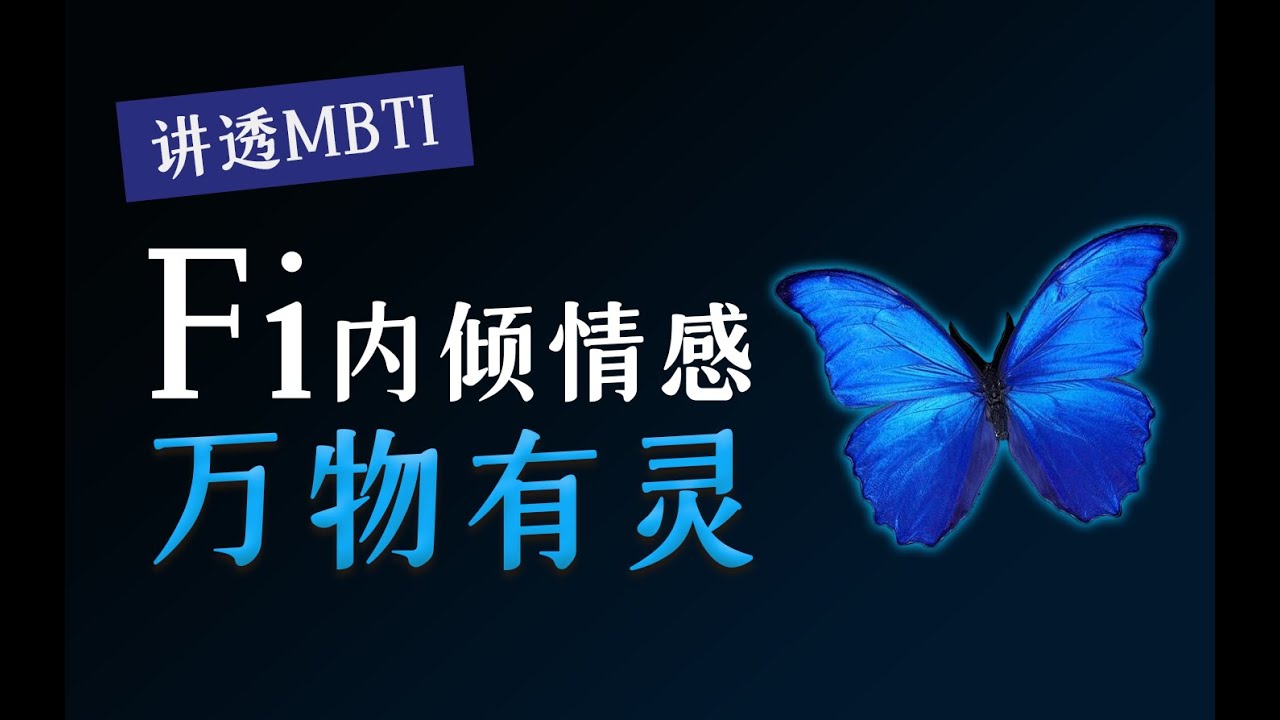 【MBTI】Fi到底是怎么回事？ | 荣格八维第三讲