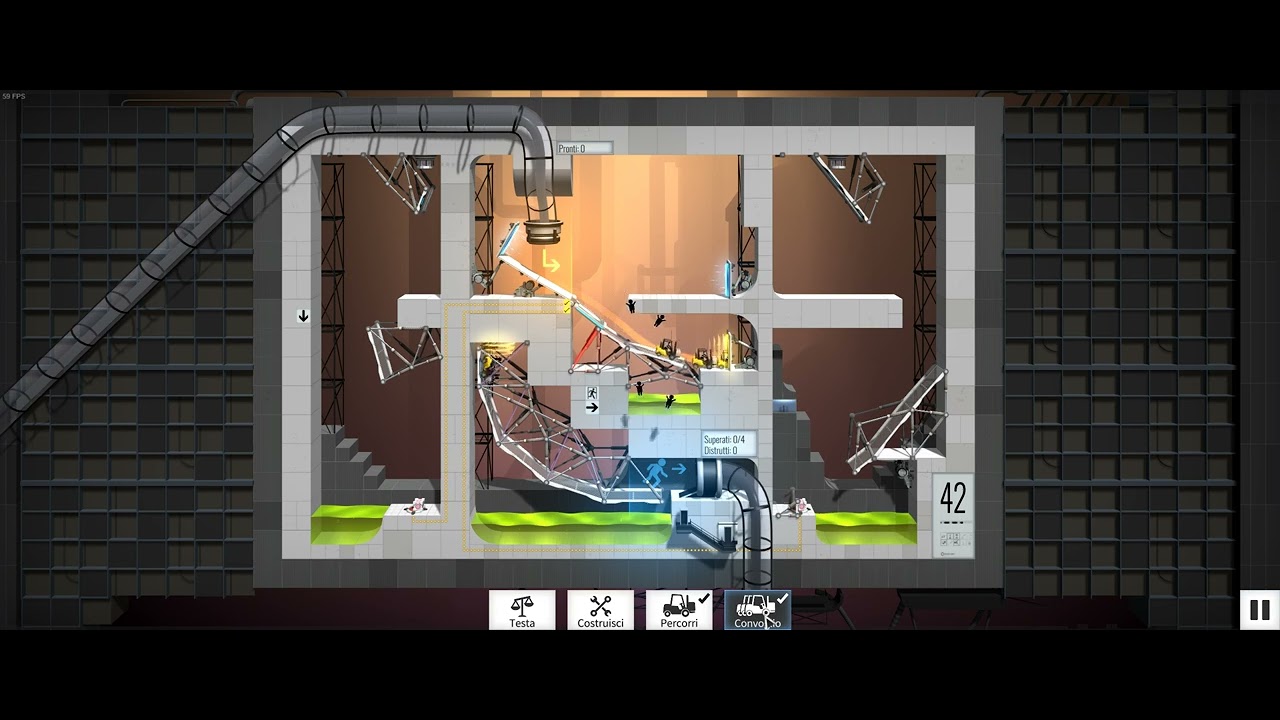 Bridge Constructor Portal - Level 42 - YouTube
