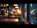 Cozy Coffee Shop Ambience ☕– Rainy Night Thunderstorm, Warm Lights &amp; Soft Café Sounds (4K, No Music)