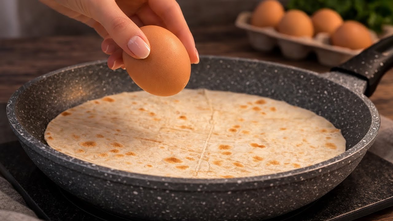 Nur 3 Eier und Lavash! Unglaublich einfach und lecker!