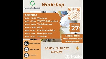 Surplus stock measurement and management - WASTELESS Tool Demonstration workshop