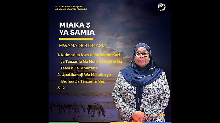 Miaka Mitatu ya Rais Samia