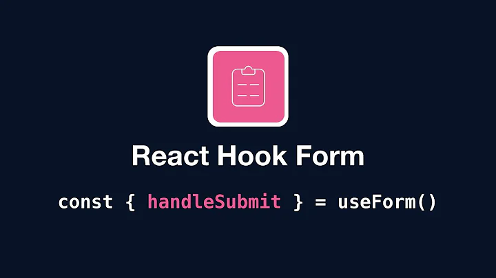 react hook form - useForm: handleSubmit
