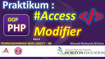 Praktikum  Access Modifier - OOP PHP Web programming
