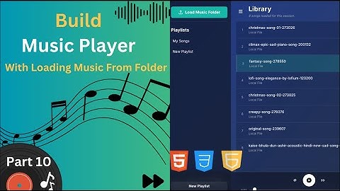 Build an Offline Music Player in JavaScript | Save Playlist & Recent Songs (HTML + CSS)