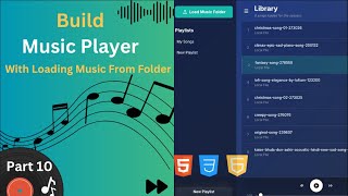 Build an Offline Music Player in JavaScript | Save Playlist & Recent Songs (HTML + CSS) screenshot 5