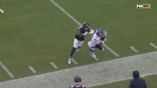 Justin Jefferson toe tap on the sideline screenshot 1