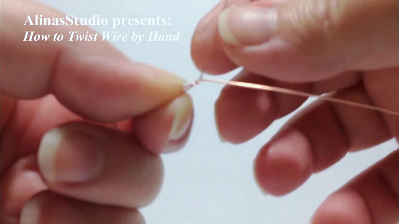 How to Twist Wire by Hand for Jewelry Projects YouTube