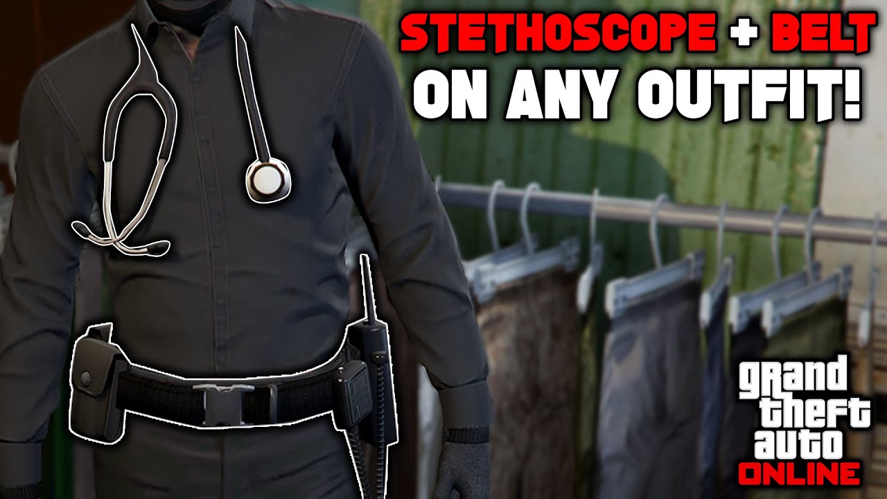 How To Get The PARAMEDIC BELT & STETHOSCOPE On Any Outfit Glitch In Gta 5 Online (No Transfer)