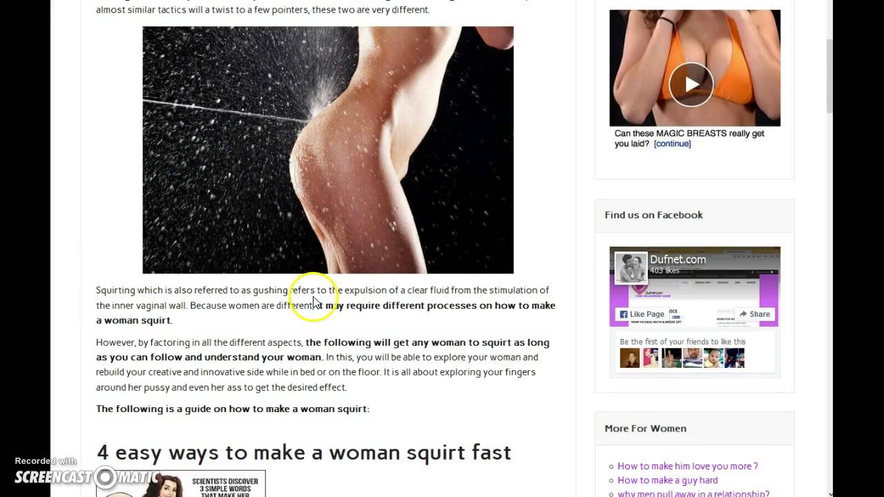 how to make her squirt fast porn movies on dvd