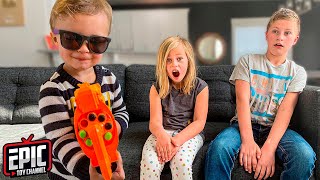 Nerf Battle: Hero Kidz vs Boss Babysitter