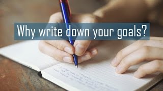 Commit Your Goals to Writing - Goal Setting - Performance Psychology