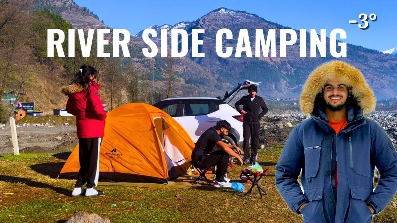River side camping adventure in north India 😱 | RIVER SIDE CAMPING IN WINTER | NORTH INDIA WILDLIFE