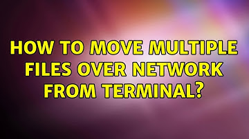 Ubuntu: How to move multiple files over network from terminal?