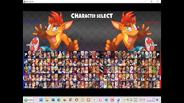 Crash Bandicoot In CVS POTS Style Adapted for Capcom Vs SNK Evolution Kore