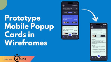 Prototype Mobile Popup Cards in Wireframes under 2 minutes