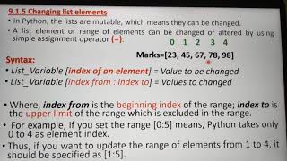 Changing list Elements in Python, Part 4, in Tamil, Chapter 9, Unit 3, A.Jaya Mabel Rani/AP.