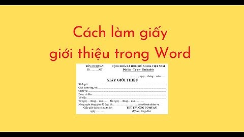 Hướng dẫn ghi giấy giới thiệu vào đảng