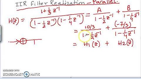 Parallel Realization of IIR Structure