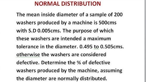 Normal Distribution - Probability Distribution - Problem