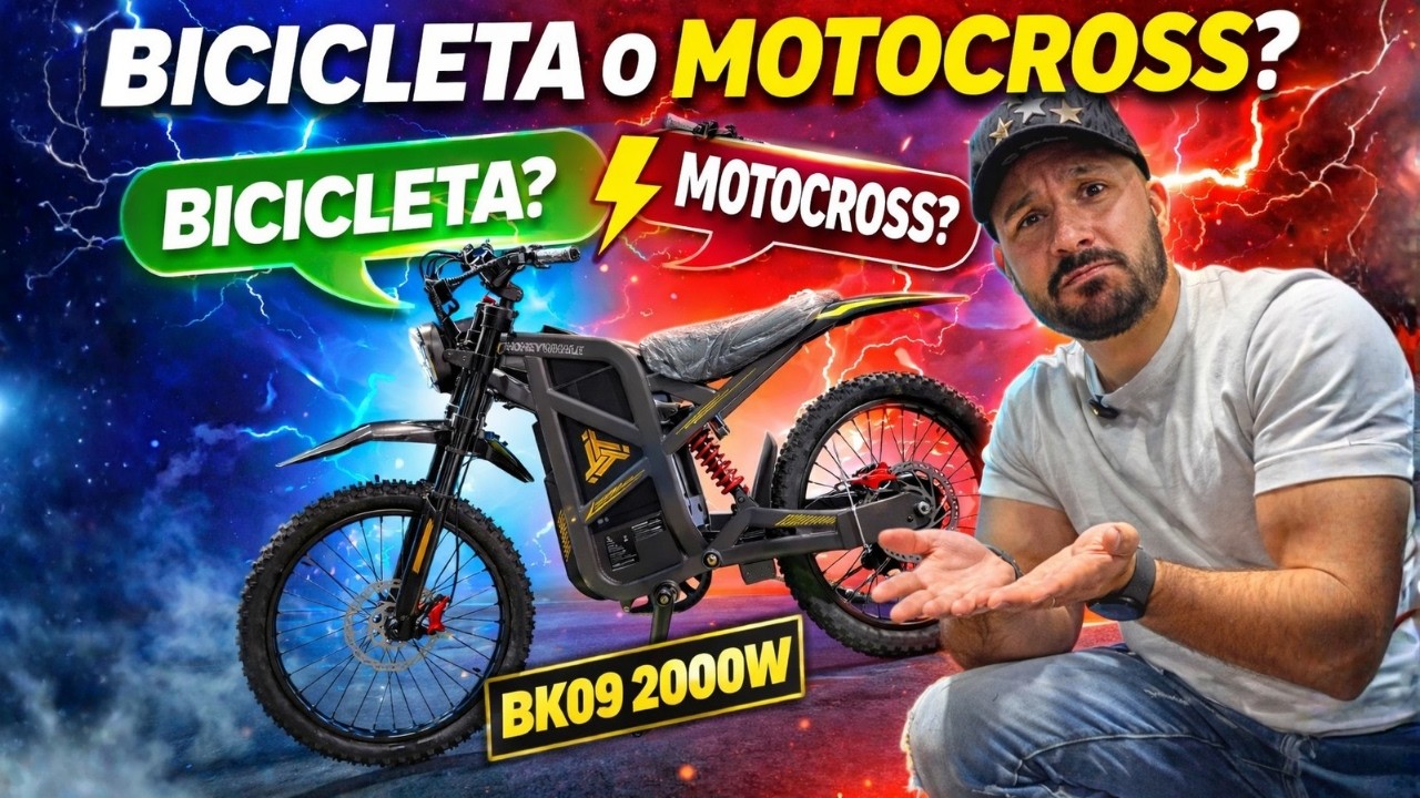 llego el nuevo hibrido entre una bicicleta eléctrica y un motocross