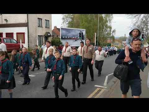 Kidderminster St Georges day parade April 2018