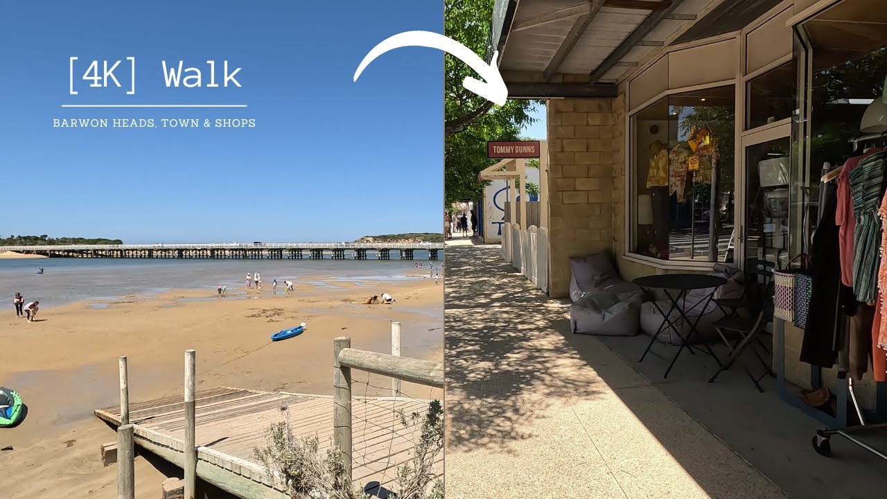 Township and shopping district Barwon Heads, Victoria [4K