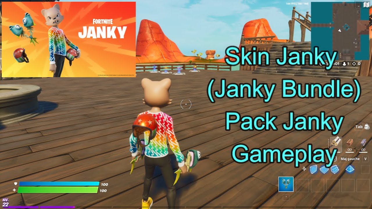Skin Janky (Janky Bundle) Pack Janky Gameplay Fortnite