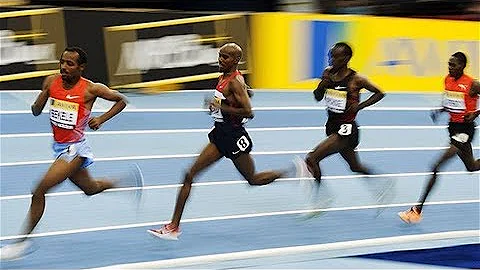 Mo Farah vs Eliud Kipchoge at Two Mile UK Indoor 2...