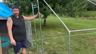 Review of HITTITE Large Metal Chicken Coop with Run, 19.19 x 9.84 x 6.56 ft Walk in Poultry Cage