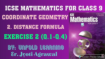 ICSE Mathematics Class 9 | A Das Gupta | Coordinate Geometry | 2. Distance Formula | Ex 2 (Q.1-Q.4)