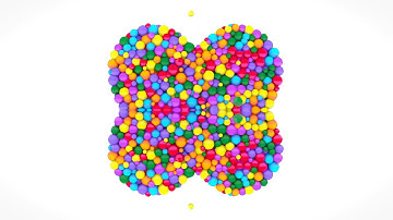 Learn Shapes with Color Balls - Heart Shape 1 - Sponsored By Gamavision Csupo Effects