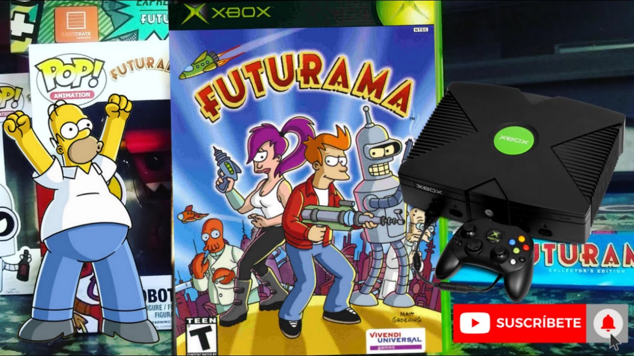 Futurama Xbox Video Game - Play As Fry, Bender, Leela \u0026 Dr. Zoidberg, image size:1280x720