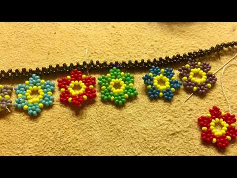 DIY - Flower Beads, Kum Boncuk ile Çiçek Yapımı / Takı Tasarım