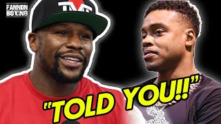 OH NO! FLOYD MAYWEATHER REVEALS  ERROLS SPENCE REMATCH STATUS! NOW CRAWFORD OFFERED LUBIN NEXT!?