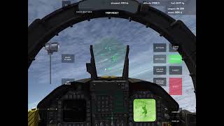 F-18C Hard difficulty dogfight