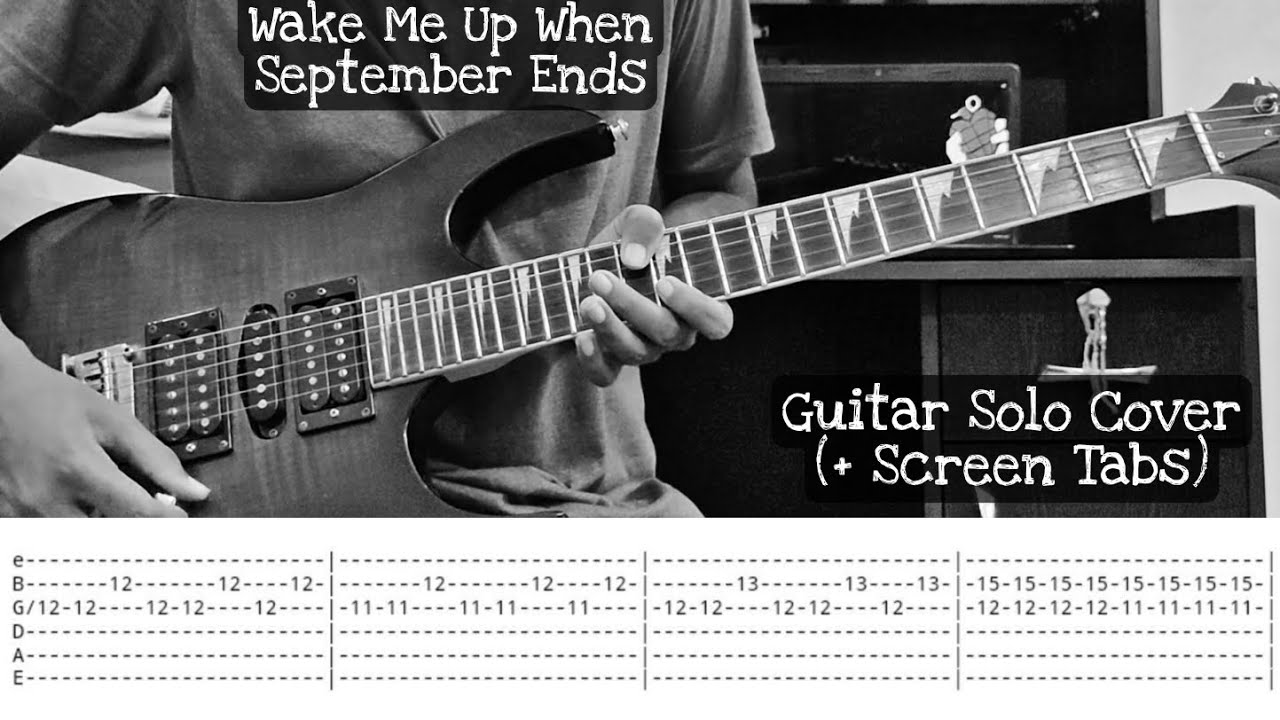 Wake Me Up When September Ends | Green Day | Guitar Solo Cover | Screen Tabs | Guitar Lesson Wake Me Up When September Ends | Green Day | Guitar Solo Cover | Screen Tabs | Guitar Lesson
