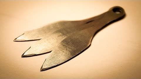 Making throwing knives from an old saw blade