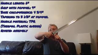 United Cutlery Honshu Broadsword  Product Test and Review