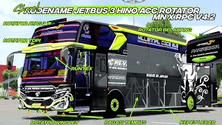 SHARE‼️KODENAME ACC ROTATOR JETBUS 3 HINO BAGASI TEMBUS😱STROBO SIMPEL‼️MN X RPC V4.2