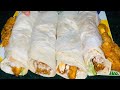 Crispy chicken tortilla wraps foodblogger foodfood fyp foryou foodie chicken wrap
