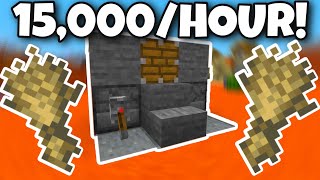 EASY Minecraft Auto Wheat Farm (1.16+) *15,000 Wheat Per Hour*