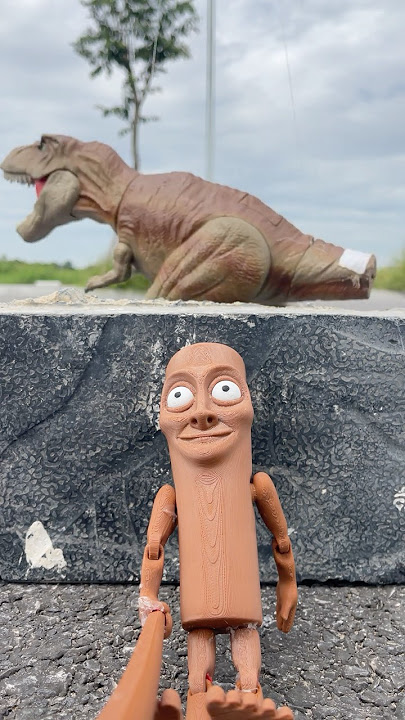 Tyrannosaurus Rex Dinosaurs Attack tung tung tung sahur Man Falls in Jurassic Park #dinosaurs